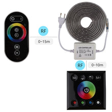 Load image into Gallery viewer, 2 Finger touch Remote control RGB LED Strip 220V 220 V waterproof LED Strip